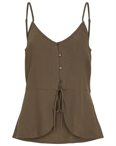 Vila - VIKeta Singlet Top - Slate Black 